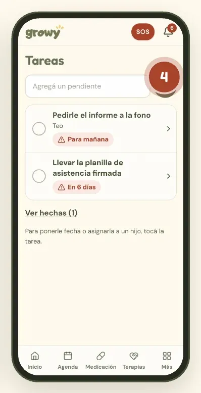 Lista de tareas pendientes